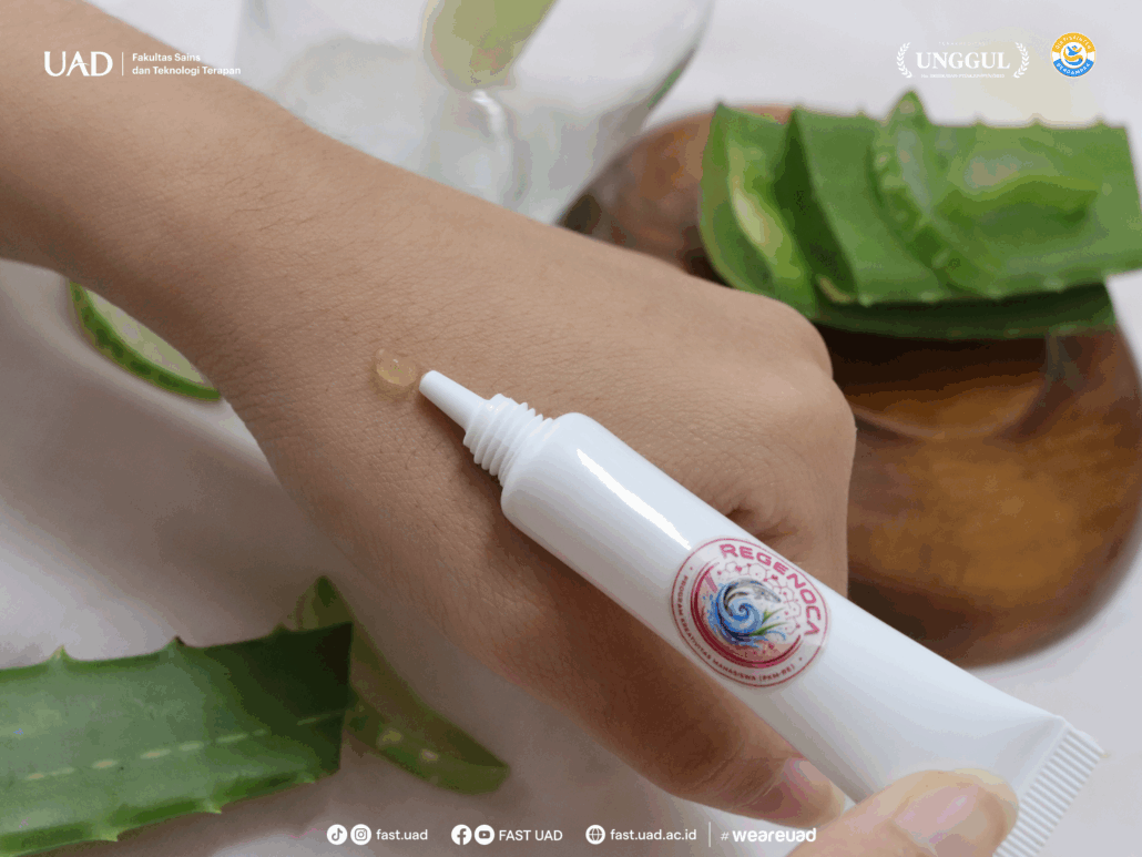 Pengujian sediaan teknologi nanogel kombinasi bahan alam pada permukaan kulit