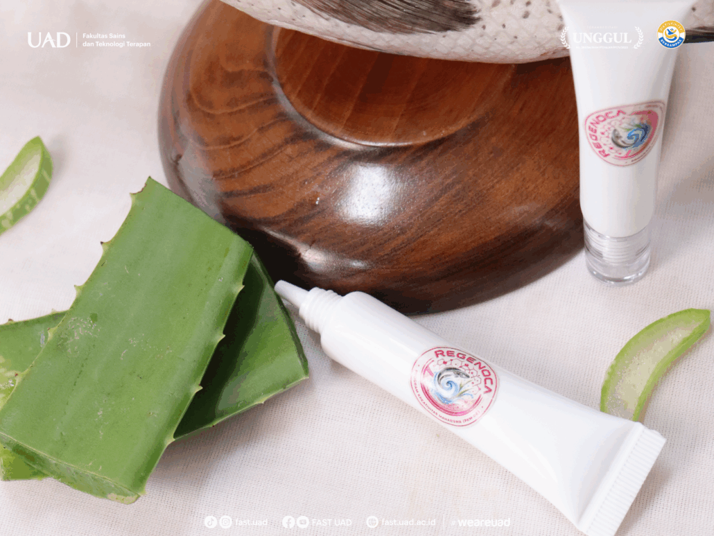 Sediaan nanogel ikan gabus dan Aloe vera hasil inovasi tim mahasiswa UAD